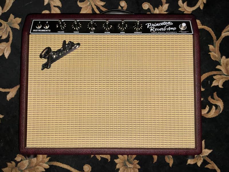 Fender '65 Princeton Reverb Reissue "Bordeaux Reserve" FSR Limited Edition 12-Watt 1x12" Guitar Combo 2010s - Wine Red / Wheat image 1