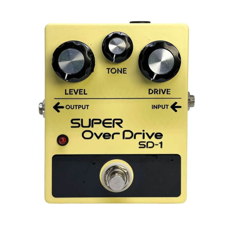 Kosko FX Super Overdrive, SD-1 Clone 2025 Yellow, Aluminium box image 1