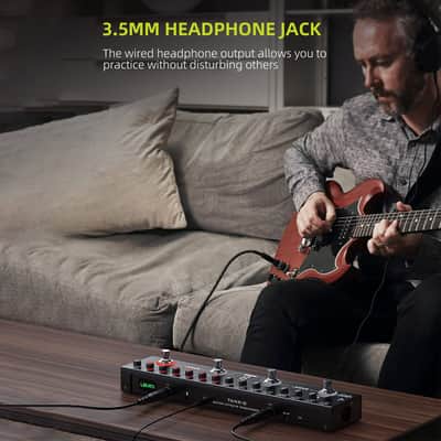 LEKATO Multi Effects Guitar Pedal, Guitar Effects Pedal with 36 Presets, Editable 4 Modules, Amp, Chorus, Delay, Reverb, IR CAB, Tuner, BT Connection, Music Recording image 9