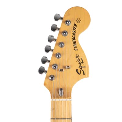 Used Squire Stratocaster Black MIJ Early 80s image 5