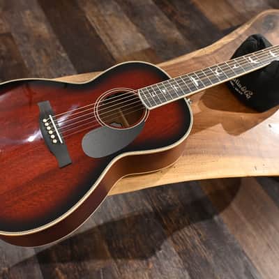 PRS SE P20E Parlor Acoustic Guitar Fire Red Burst #422 image 17