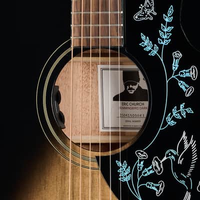 Epiphone Eric Church Hummingbird Dark Studio Acoustic-Electric - Cobra Burst image 7