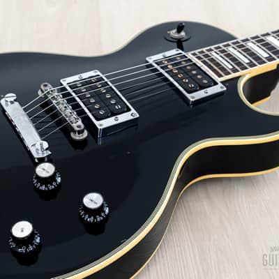 1980s Burny John Sykes LC-70JS Black Beauty Custom Vintage Guitar w/ Mono Case, Fernandes Japan image 6