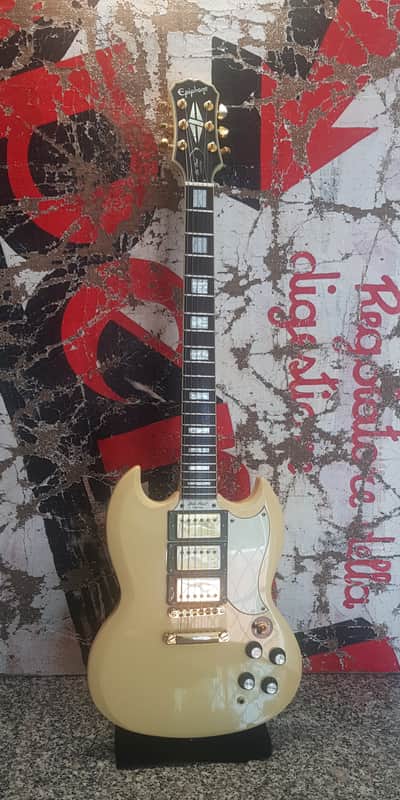 Epiphone G-400 Les Paul (SG) Custom  Antique Ivory made in korea 2004 image 1