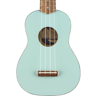 Fender Venice Soprano Uke, Walnut Fingerboard, Daphne Blue image 1