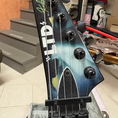 Used ESP LTD Kirk Hammett Signature White Zombie 2014 - Present - Black with Graphic image 5