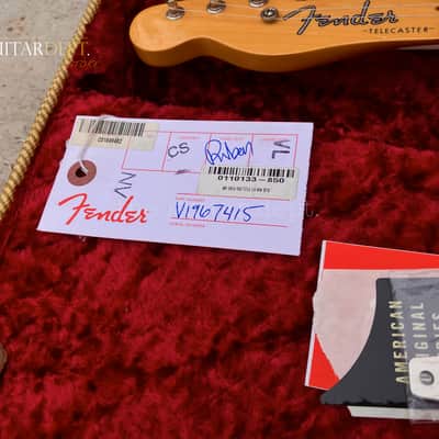 ♚RARE♚CLEAN♚2019 FENDER American '50's Original TELECASTER♚LEFT HANDED♚7.3 LBS !♚ FAT NECK LEFTY ! image 22