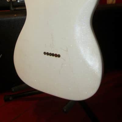 1976 Fender Telecaster Deluxe White Sparkle w/ Hard Case image 5