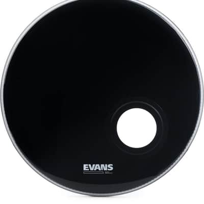 Evans EMAD 22" Reso-Side Drumhead | Black (Ported) image 1