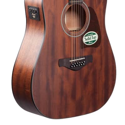 Ibanez Artwood AW5412 Acoustic Electric Guitar Open Pore Natural image 9