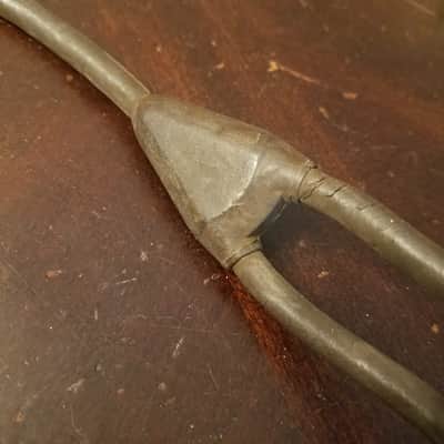Belden Belden Bell & Howell RARE y-splitter remote switch 3-pin power cord cable projector amplifier 1950s - Brown molded rubber image 4