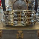 VINTAGE 1960's Rogers 5x14 Dynasonic Chrome over Brass Snare Drum