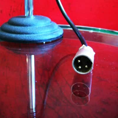 Vintage 1940's RCA MI-12017 dynamic microphone High Z w cable & Snyder DM-1 stand prop display image 9