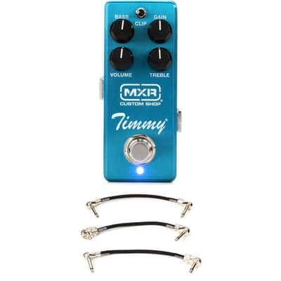 MXR Timmy Overdrive Mini Pedal with 3 Patch Cables image 1