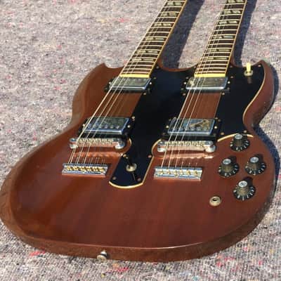 Gibson SG EDS-1275 6/12 Double Neck 1974 - Walnut image 4