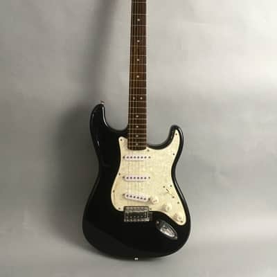 Vintage 100% Original Squier Strat 2003 Gloss Black Natural Relic Stratocaster Aged Pearl Pickguard image 13