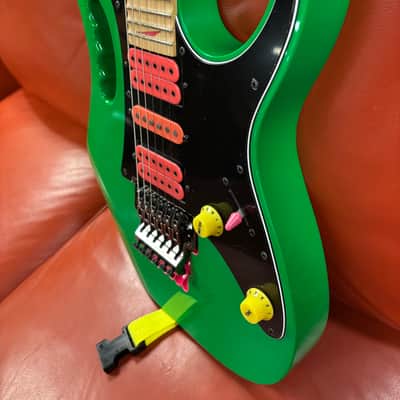 2017 Ibanez JEM777-LG Steve Vai 30th Anniversary Limited Edition with Pink Pickups Loch Ness Green image 6