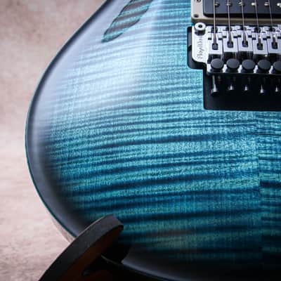 PRS USA Paul Reed Smith Custom 24 Floyd 10 top "Cobalt Blue + Ebony" (2024) image 11