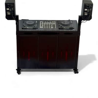 Apache Workbench DJ Booth W/ Speaker Kit and CDJ Rack image 4