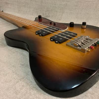 2012 Fender Pawn Shop Reverse Jaguar 32” Scale Bass Sunburst Upgraded Active Electronics & Coil Tap + TKL Case image 9
