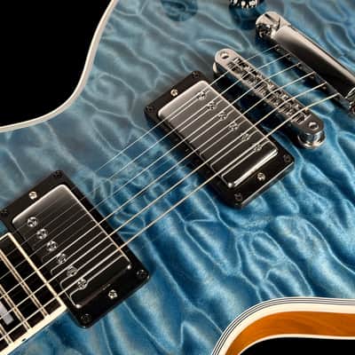2025 Gibson Les Paul Custom 7A Quilt Top M2M Custom Shop Special Order ~ Ocean Blue image 5