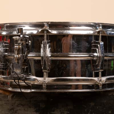 1960s Ludwig 5x14 Pre Serial Super 400 Chrome Over Brass Snare Drum image 5