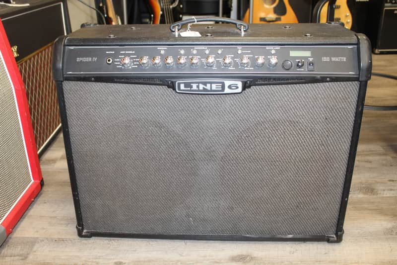 Line 6 Spider IV 150 150-Watt 2x12" Stereo Digital Modeling Guitar Combo 2009 - 2016 - Black image 1
