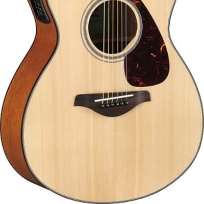 Yamaha FSX800C Small Body Acoustic-Electric Guitar, Natural image 1