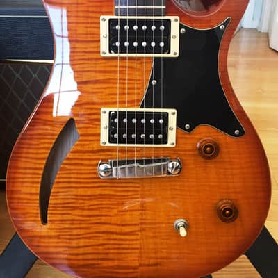 Paul Reed Smith SE Custom 22 Semi-Hollow Vintage Sunburst with Upgrades image 2