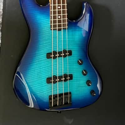Sadowsky NYC Jazz - Brazilian fret board ! 2011 - blue burst poly image 3