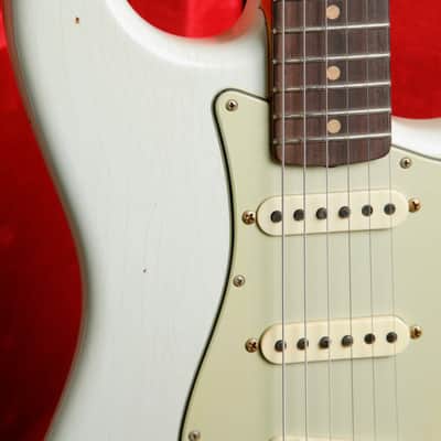 Fender Custom Shop 1959 Stratocaster Journeyman Relic Super Faded Aged Sonic Blue image 5