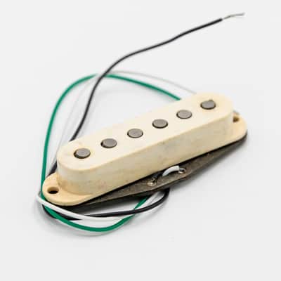 1979 Fender Stratocaster Pickup Vintage Gray Bobbin Single Coil w/ Cover image 1