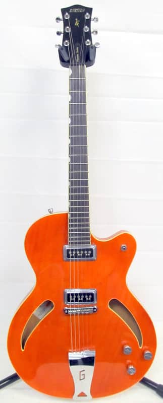 Used Gretsch G3140 Historic Synchromatic Thinline Orange VGC image 1
