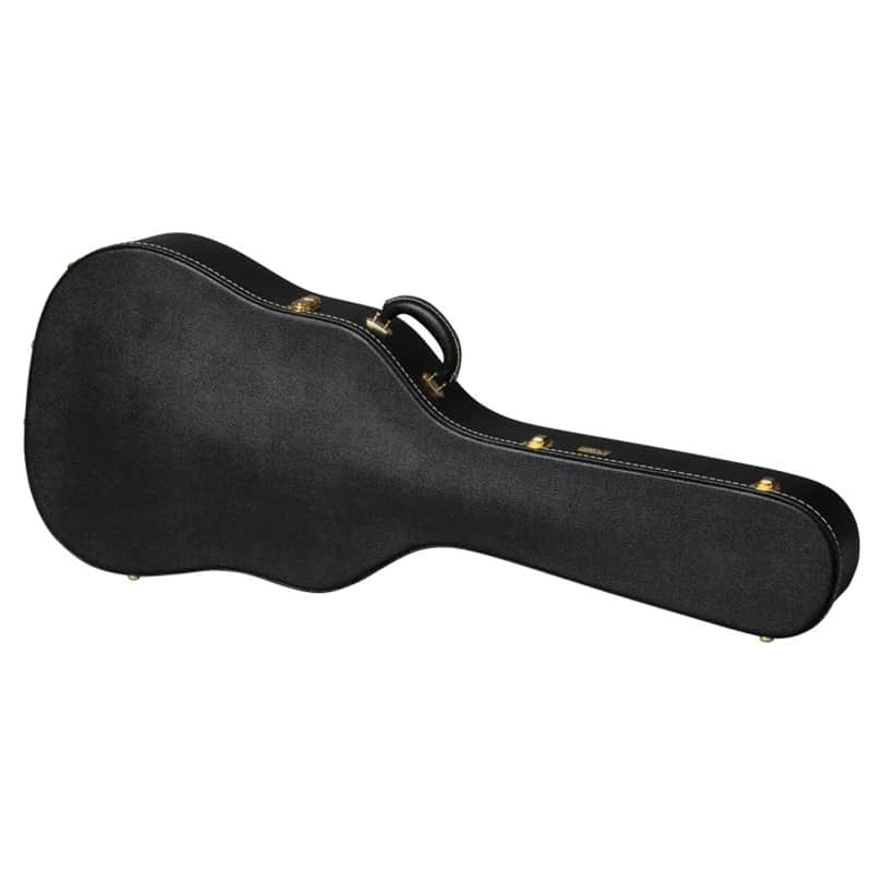 Gibson Lifton Historic 60's Hardshell Case Dreadnought Black/Goldenrod image 1