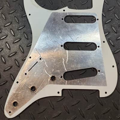 USA 3-ply Fender Pickguard and Back Plate 1986 Strat Cream/White Jewel Series Stratocaster US American image 12