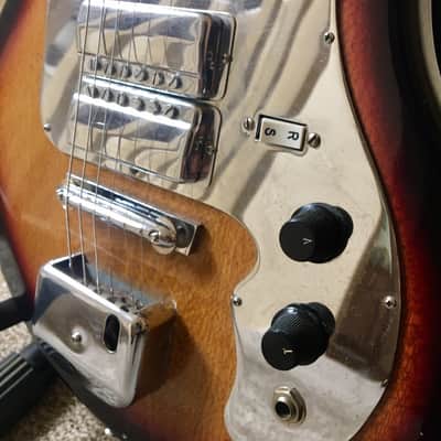 RARE Melody Plus RD4V 1965 4 Pickup Sunburst Vintage Solid Body Electric Guitar image 6
