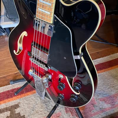 Ibanez AFS75T-TRS Artcore 2013 - 2017 - Transparent Red Sunburst image 3