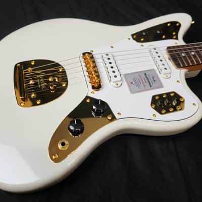 *NEW* 2025 Fender Made in Japan Traditional Collection '60s Jaguar – White Pearl / Gold, Matching Headstock MIJ image 5