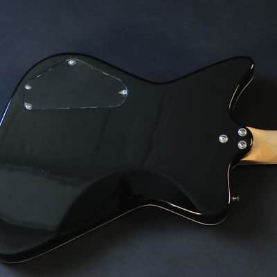 Bootlegger Guitar Hounder. Black Cherry Honey Burst Stiletto Case & Flask image 13