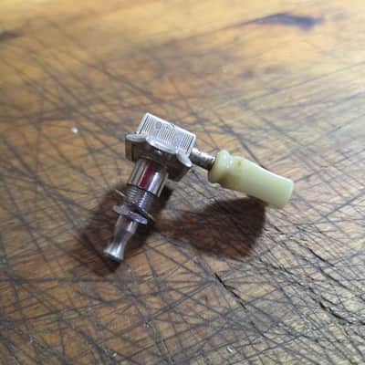 Used 1990's Gibson Deluxe Made in Germany Treble Side Keystone Guitar Tuner Individual 3x3 Guitar Tuner Chrome Luthier Parts image 3