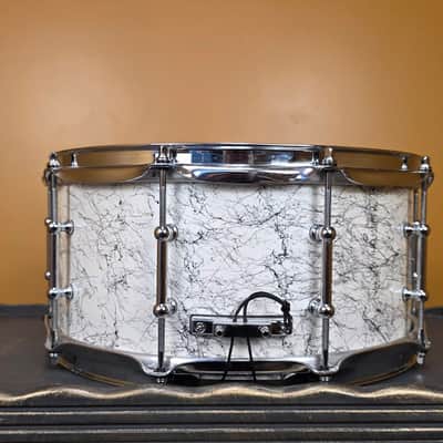 CZ Customs Snare Drum - White Shatter  14x6.5" image 3