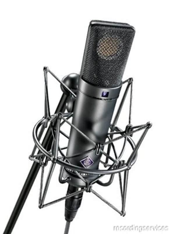 Neumann U87 Ai Set Z (Matte Black w/Shock mount) Cable & Woodbox image 1