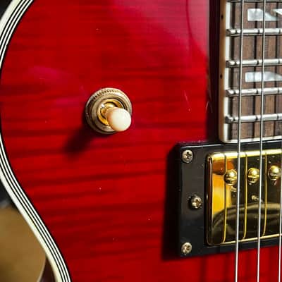 LP-Style Electric Guitar – Flamed Maple Top – Gold Hardware image 6