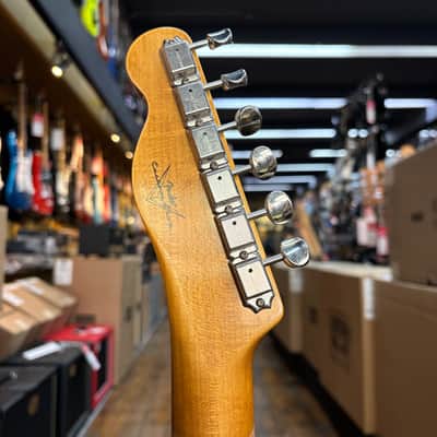 Fender Custom Shop 1955 Telecaster Journeyman Relic Electric Guitar Super Aged Sonic Blue w/Tweed Case image 8