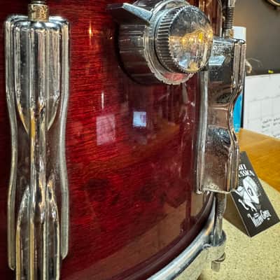 Tama AW458 Superstar Mastercraft Artwood Birch 8x14" Snare Drum with Roller-Action Strainer 1981 - 1986 - Cherry Wine image 2