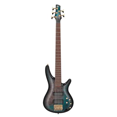 Used Ibanez SR405EPBDXTSU SR Standard 5-String Bass Tropical Seafloor Burst image 2