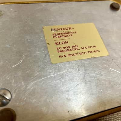 Klon Centaur Gold Horsie Long Tail "Fax Only" Serial #5xx image 6