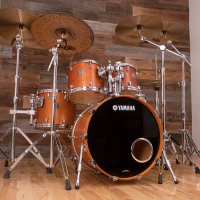 YAMAHA MAPLE CUSTOM ABSOLUTE NOUVEAU 4 PIECE DRUM KIT, VINTAGE NATURAL (PRE-LOVED) image 6
