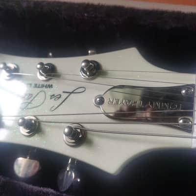 Epiphone Tommy Thayer Signature DEMO VIDEO "White Lightning" (US Customers Tax included in shipping cost) Les Paul Standard 2015 - 2019 - Metallic White image 3