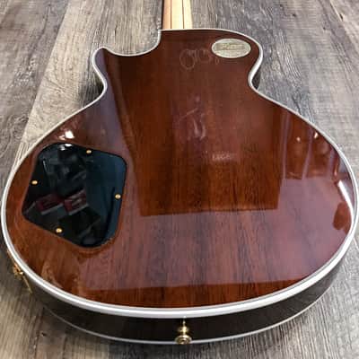 Gibson Custom Shop Les Paul Custom Burl Maple Limited Edition Electric Guitar Natural image 10